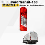 Halogen Tail Light for Ford Transit-150 (2015–2025) - Left Side, Bulb Driver