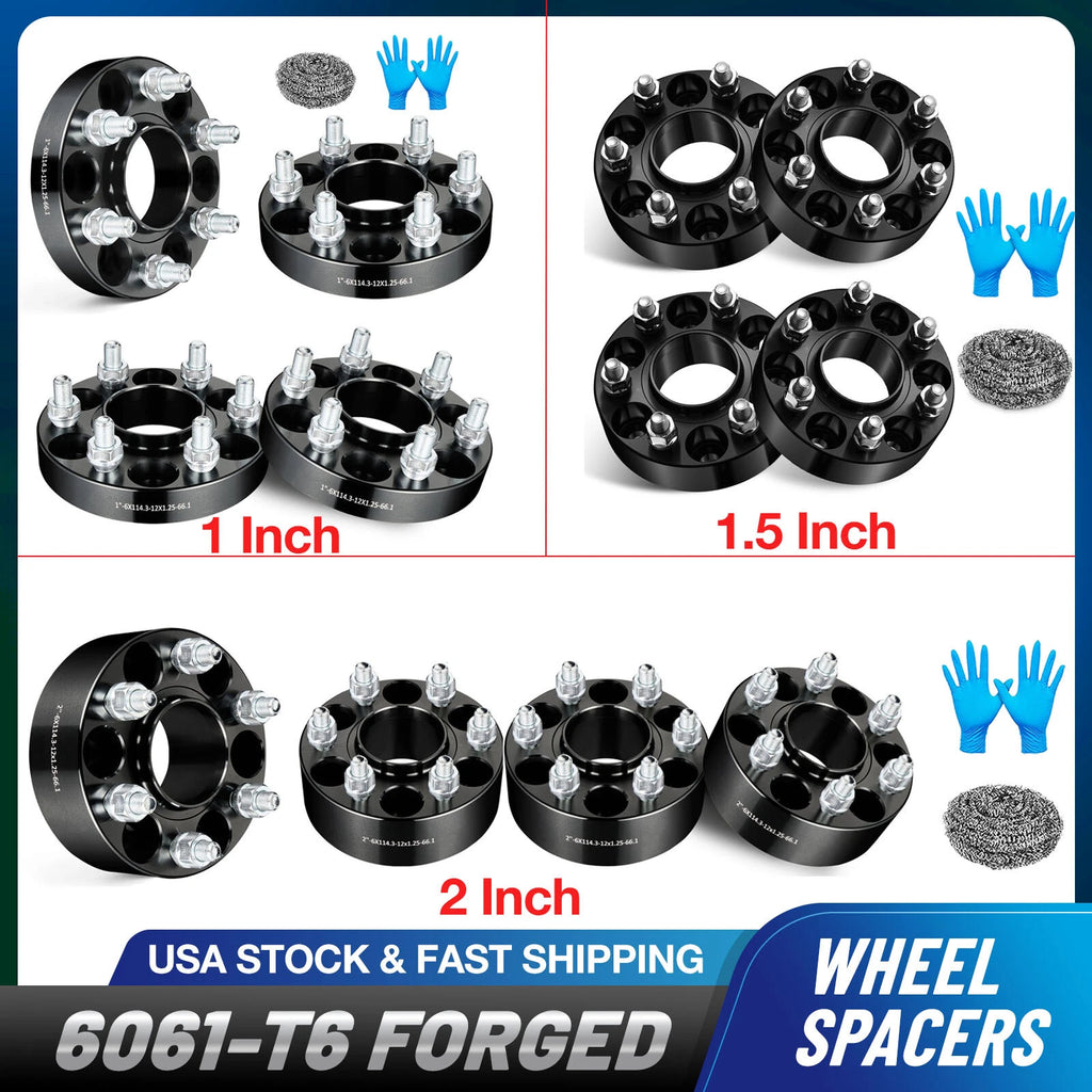 6x114.3 Hubcentric Wheel Spacers for Nissan Frontier (4pcs, 1"-2") (2005–2021)