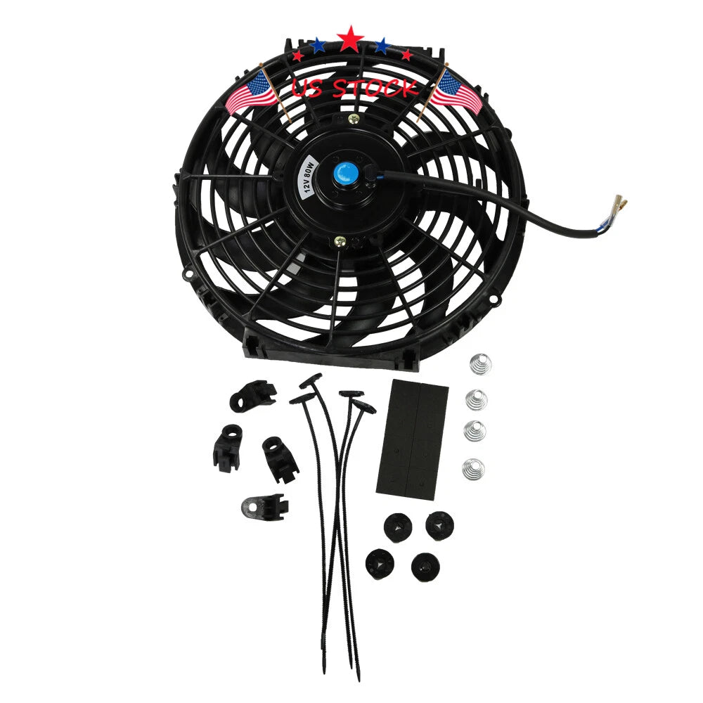 12" Electric Radiator Cooling Fan Kit for Universal Fit (12V)