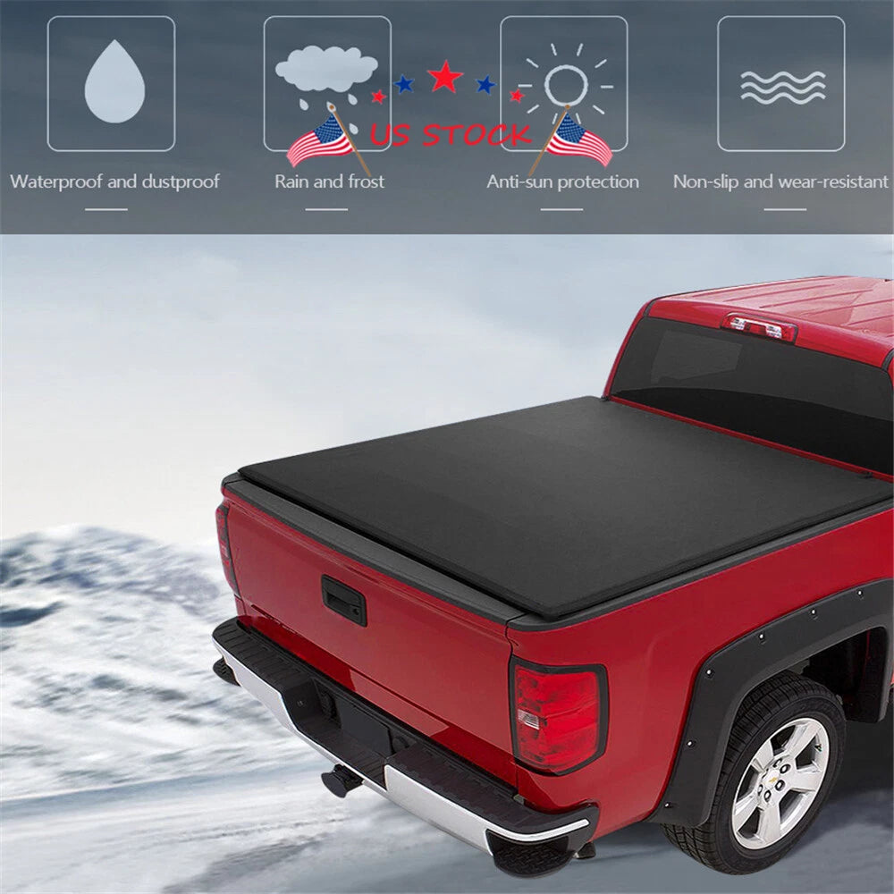 5FT Soft Roll Up Tonneau Cover for Toyota Tacoma (2016–2021)