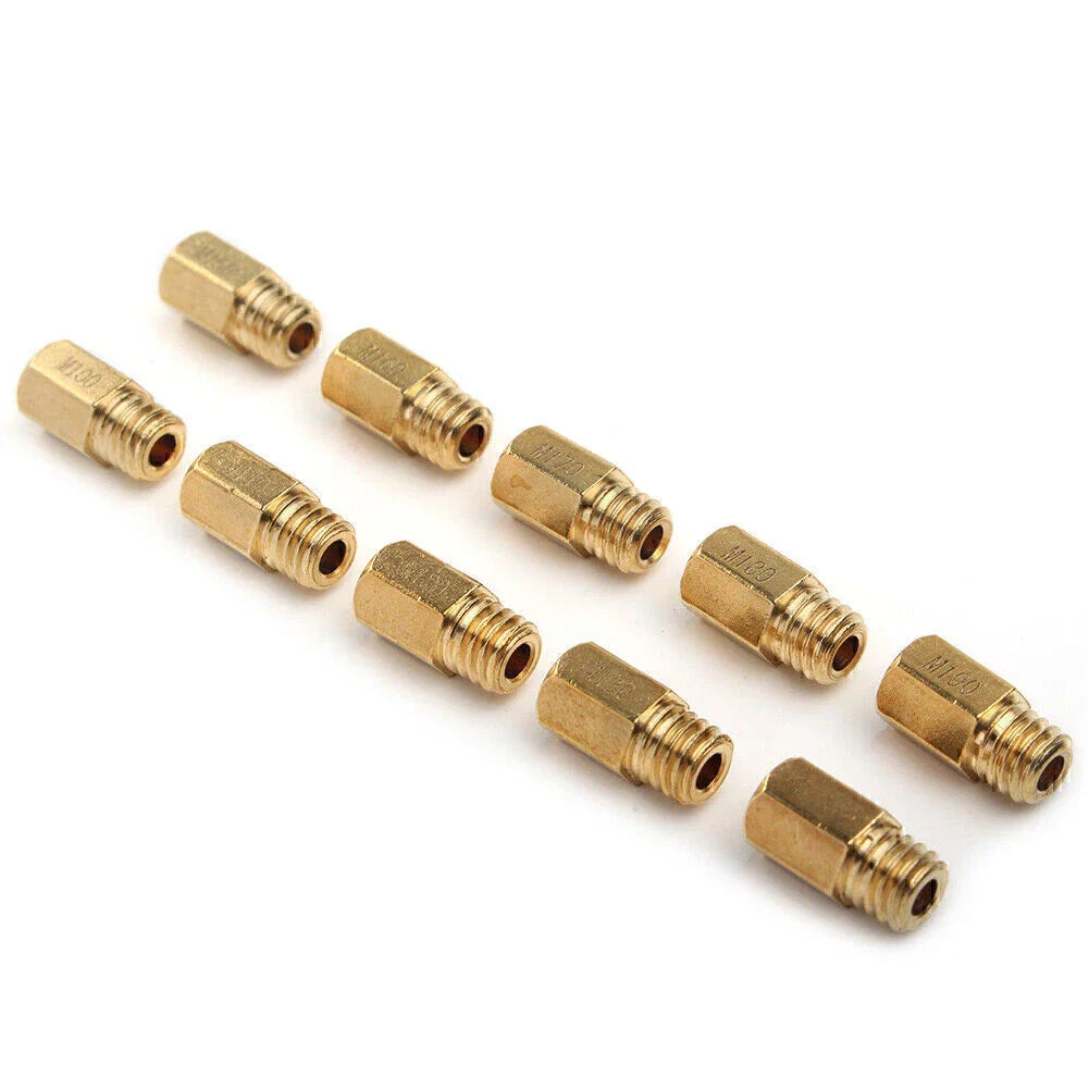 10 Pcs Hex Main Jets for MIKUNI VM/TM/TMX Carburetor (100-190)