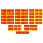 Mixed Fuel Only Stickers for Automotive Use