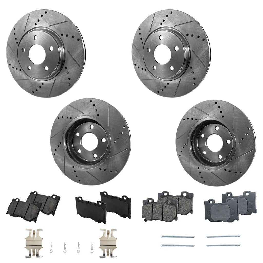 Brake Disc Rotors and Pads Kit for Nissan 370Z, Infiniti G37