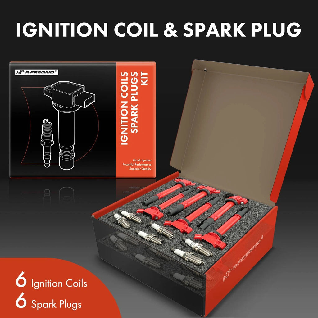 Ignition Coil and Iridium Platinum Spark Plug for Toyota Tacoma (2005–2015)