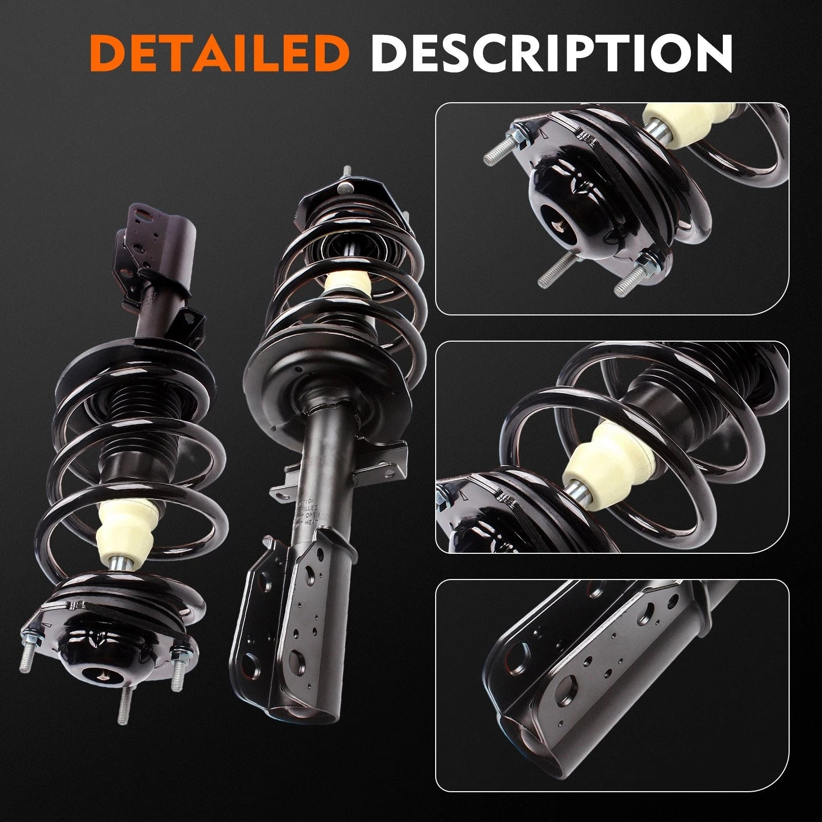 8pc Front Struts Suspension Sway Bars Tie Rods Kit for Buick Enclave GMC Acadia (2007–2017)