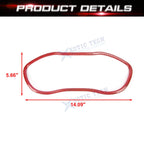 Red Carbon Fiber Style Dashboard Instrument Cover for Dodge Challenger (2015-2023)