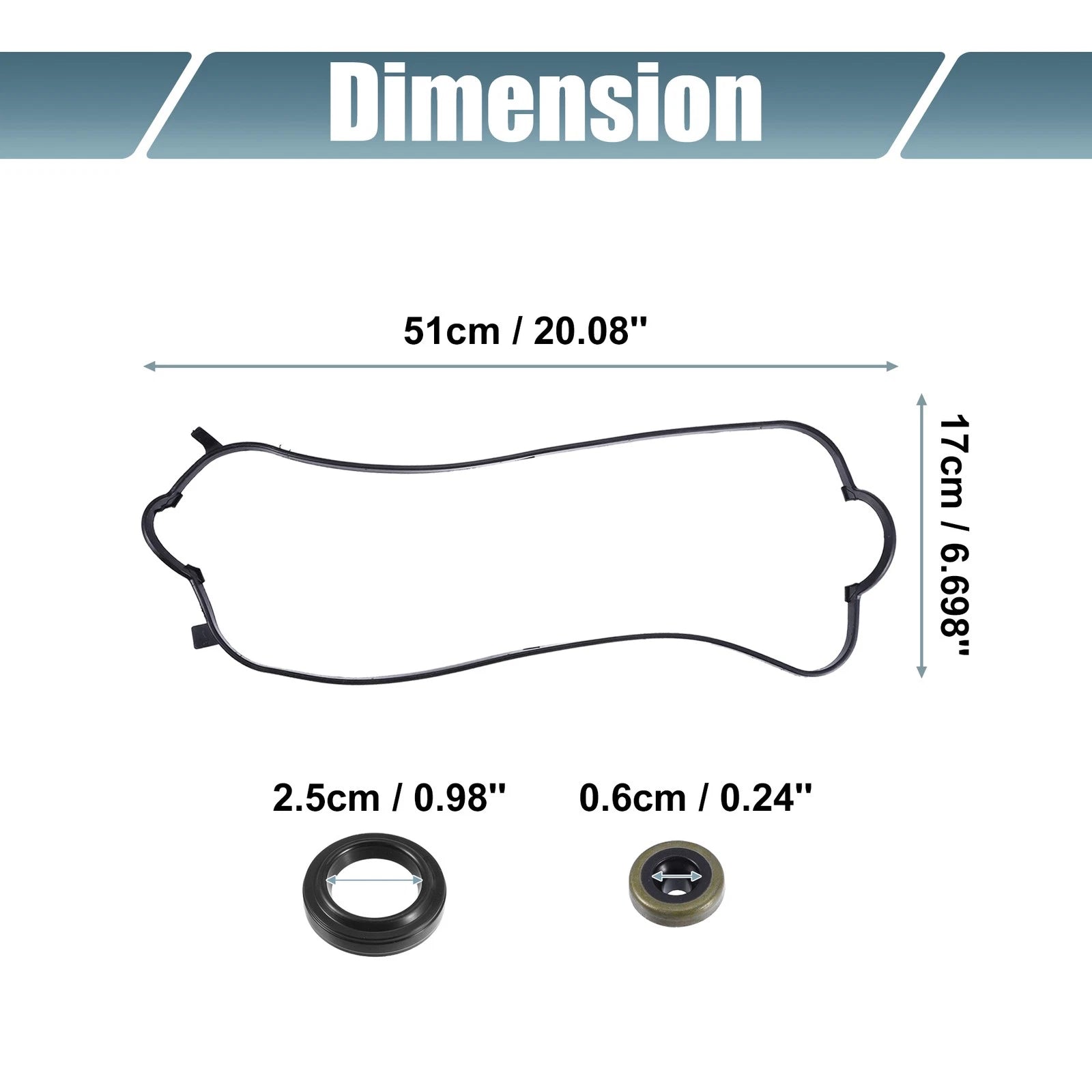 Valve Cover Gasket Set for Honda Accord (1998–2002) Replaces 2254cc L4