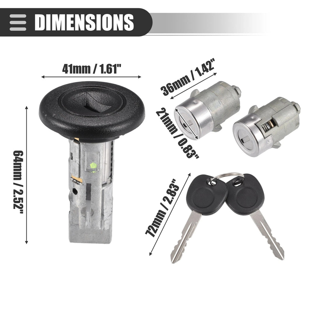 Ignition Switch Lock Cylinder with Keys for Chevrolet Suburban (2003–2006)