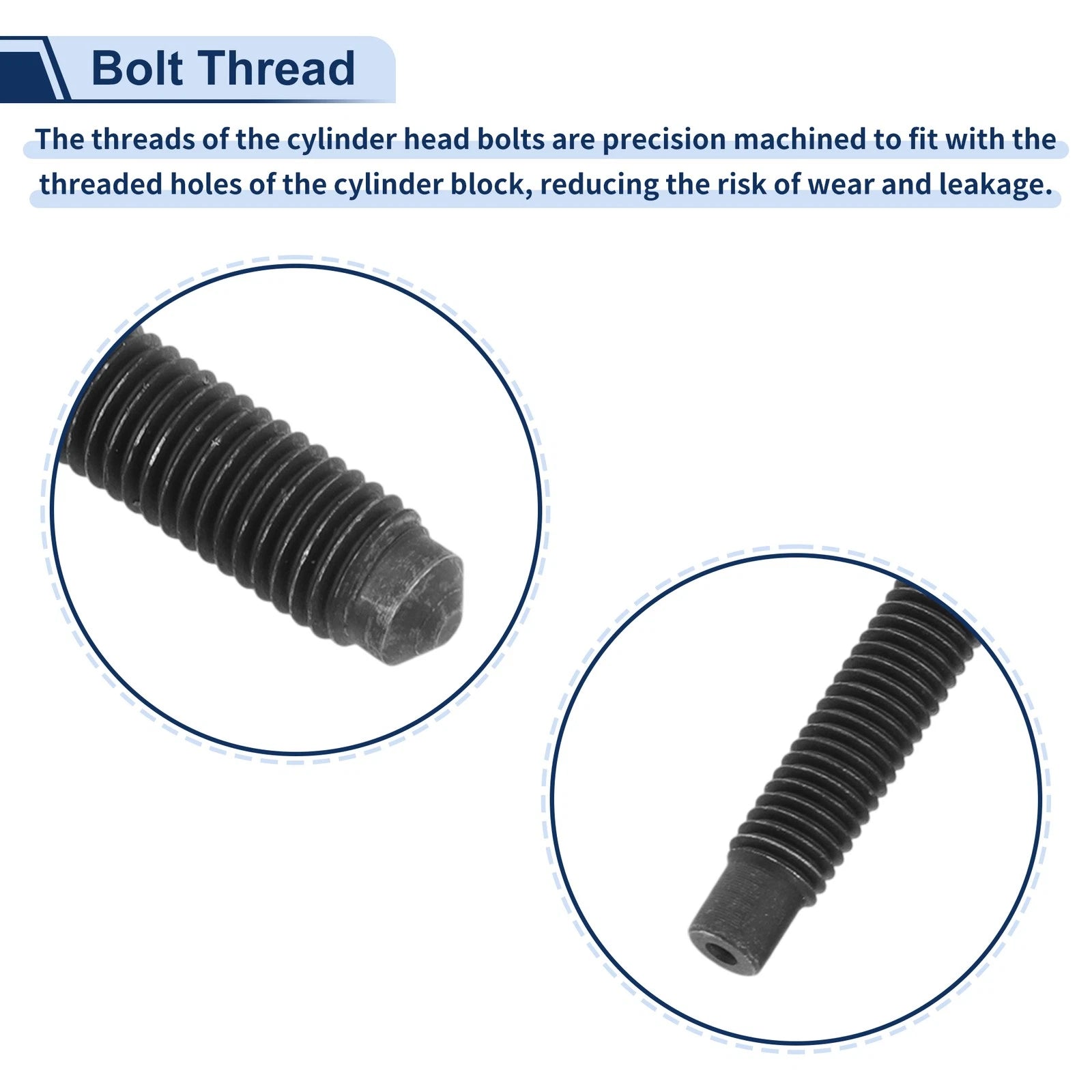 Set of 10 Engine Cylinder Head Bolts for Ford Explorer 4.0L V6 (1997–2000) No. ES 72171