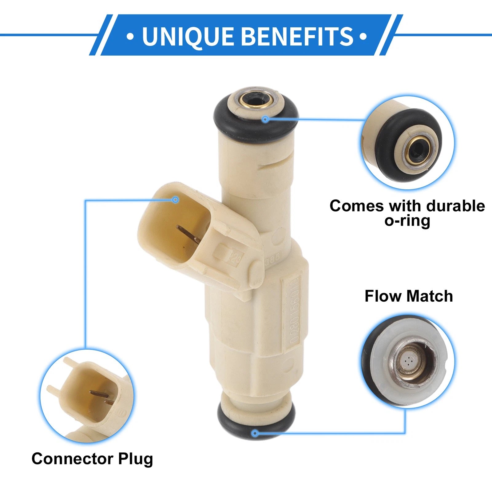 1 Pc Fuel Injector No.0280156010/1L5GAA for Ford Ranger 2.3L (2001–2003)