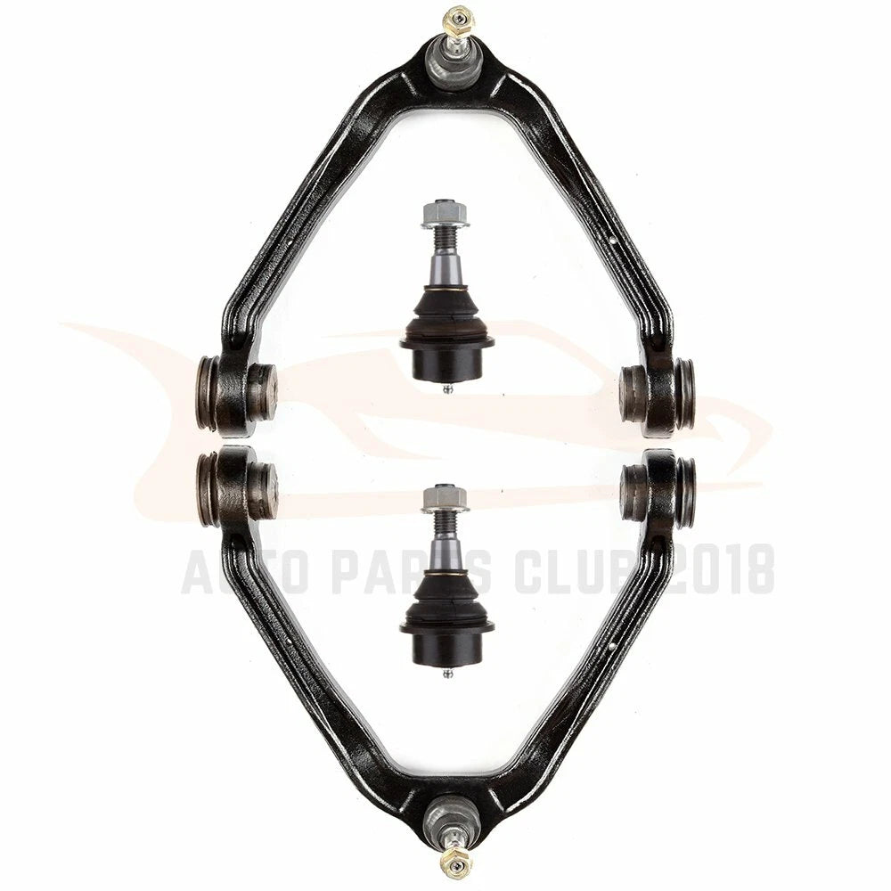 Set of 4 Front Upper Control Arms & Lower Ball Joints for Chevy Silverado 1500 