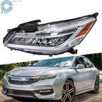 LED Headlight for Honda Accord Sedan (2016–2017) Chrome Housing Left Side
