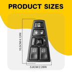 Front Left Power Window Switch for Volvo Truck VN VNL VNM VHD (2004–2015)