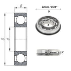 6900NR Deep Groove Ball Bearing for Scooter Skateboard Wheel (10x22x6mm)