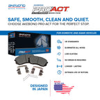 Front Brake Kit Set of 4 ProACT Ceramic Pads 300mm Disc Rotors for Mazda 3 (2004–2023)