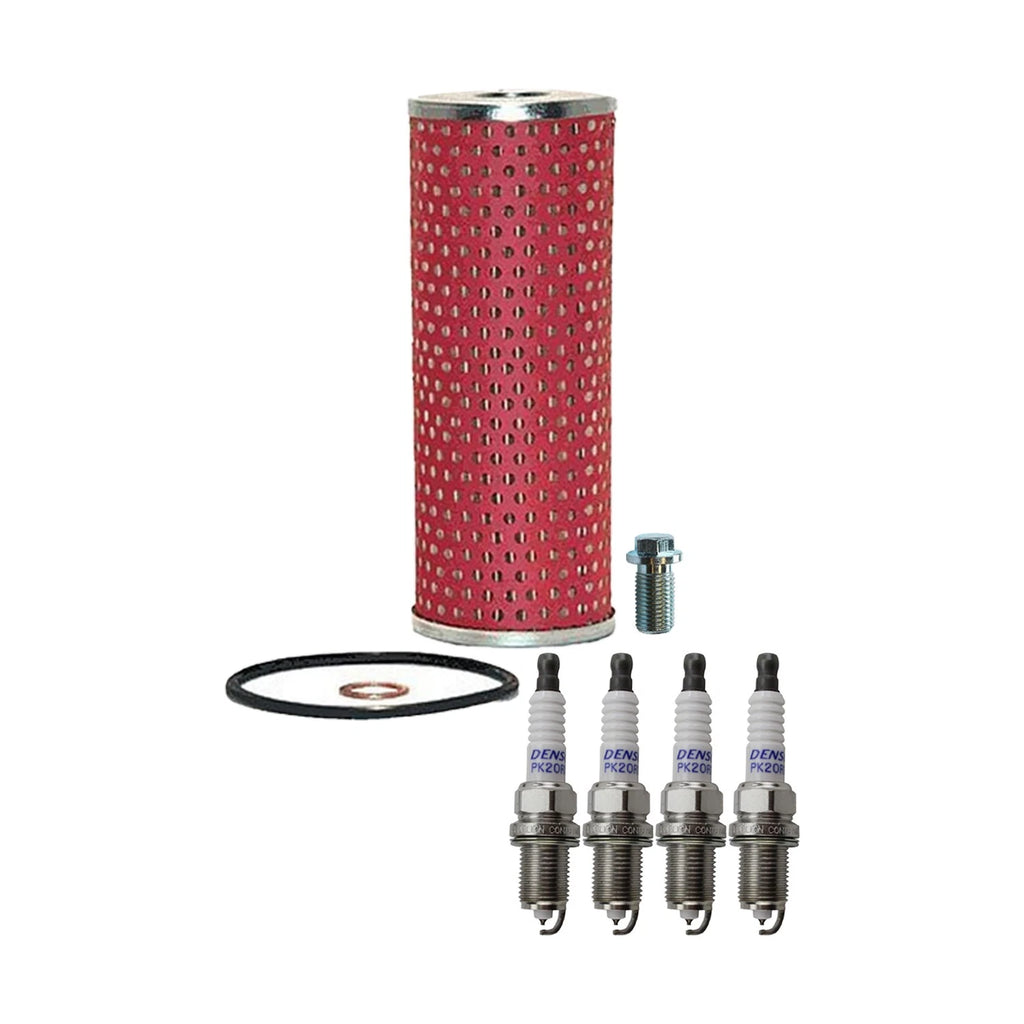 Wix Engine Oil Filter & Denso Spark Plugs Set for Mercedes R170 SLK230 W203 C230 (1998–2007)