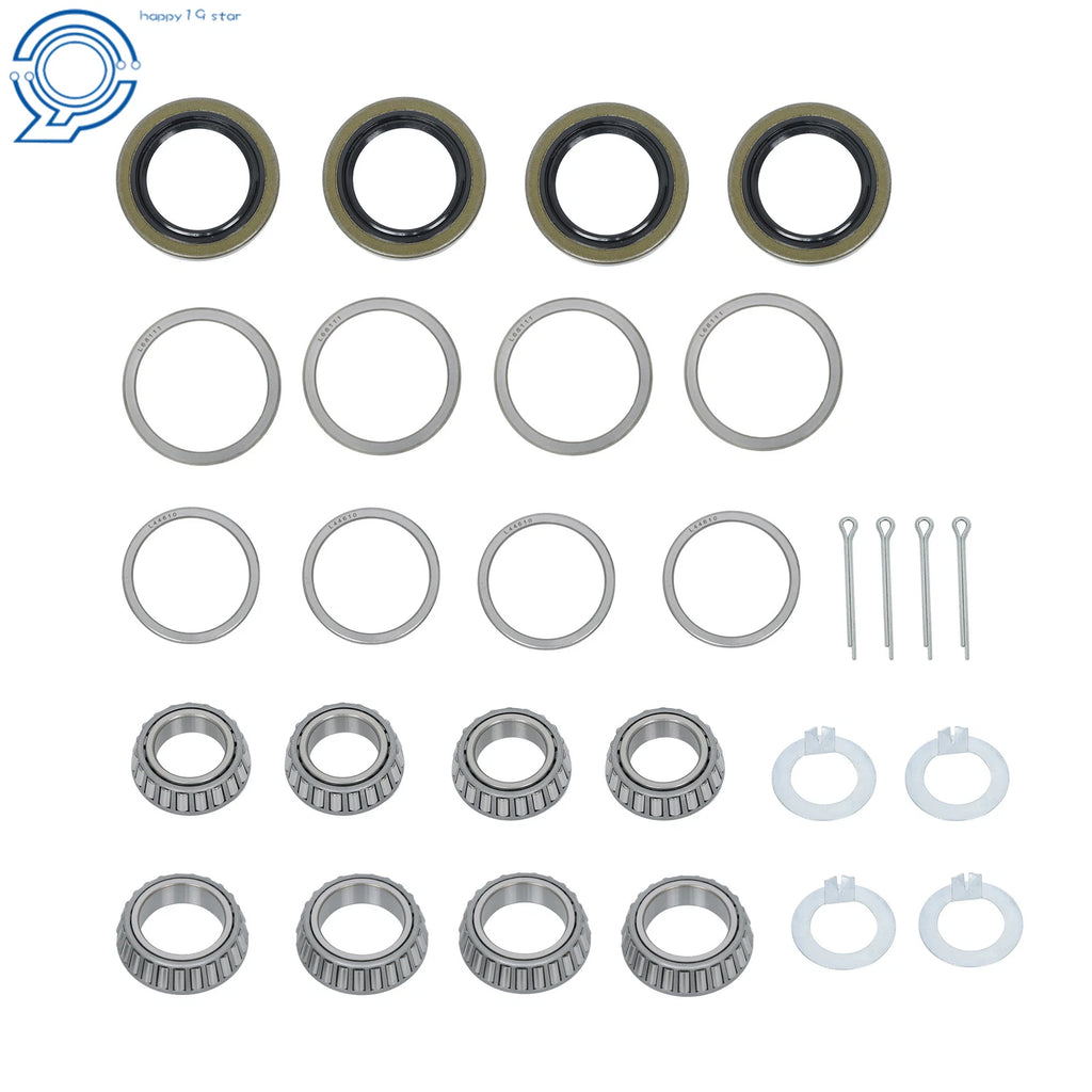 Set of 4 Trailer Bearing Kits for 3500 Lbs Axles (1-3/8" to 1-1/16")