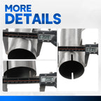 8Pcs Stainless Steel Exhaust Tubing Pipe Kit 2"/2.25"/2.5"/3"/3.5" OD
