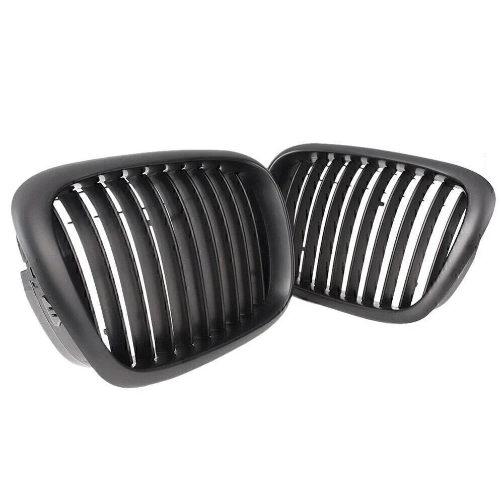 Black Upper Bumper Grill Mesh Grille for BMW E39 525 528 530 535 M5 (2000-2003)