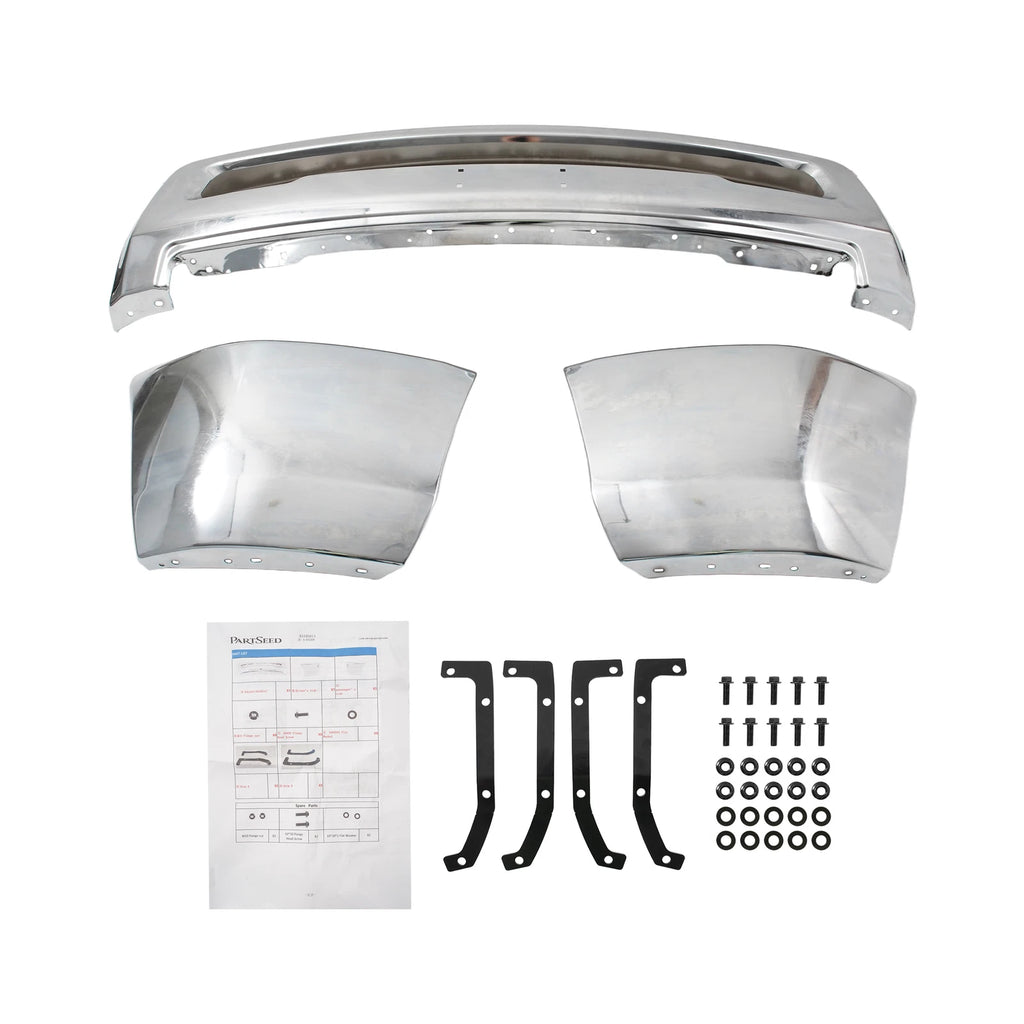 Front Bumper Face Bar Chrome Steel for RAM 2500 3500 (2011–2018)
