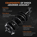 Set of 4 Struts Shocks Springs & Mounts for Toyota Corolla (2014–2019)