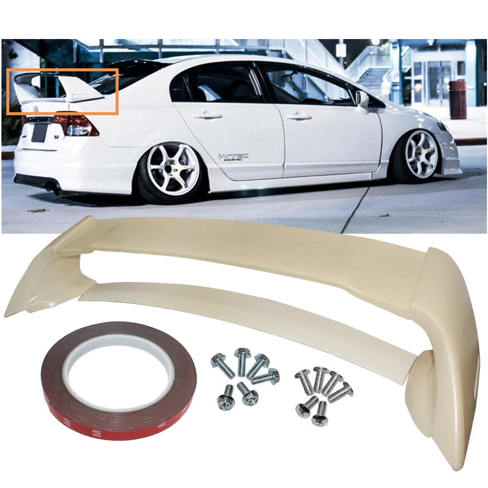 Mugen Style RR Trunk Wing Spoiler for Honda Civic 4DR Sedan (2006–2011)