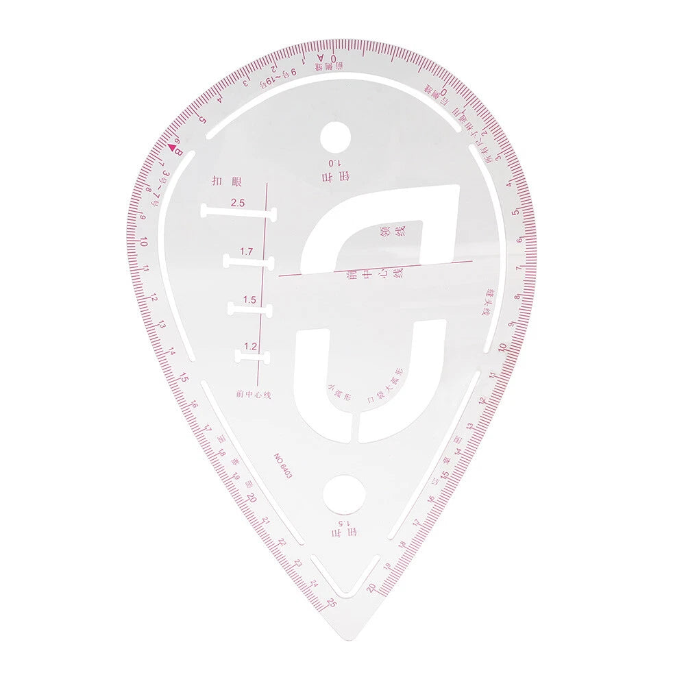 Sewing Sleeve Curve Ruler for Dressmaking Pattern Design