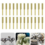 24PCS Diamond Chainsaw Sharpener Burr Grinding Stone File 1/8" Shank