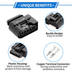 Set of 5 Pin Ignition Coil Connector Plug for Mercedes-Benz 