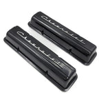 Valve Covers for Chevrolet SBC Small Block Black Script No Holes (1938–1969)