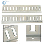2X Silver Track Tie Down Rail Kit for Garages, Vans, Trailers, Motorcycles