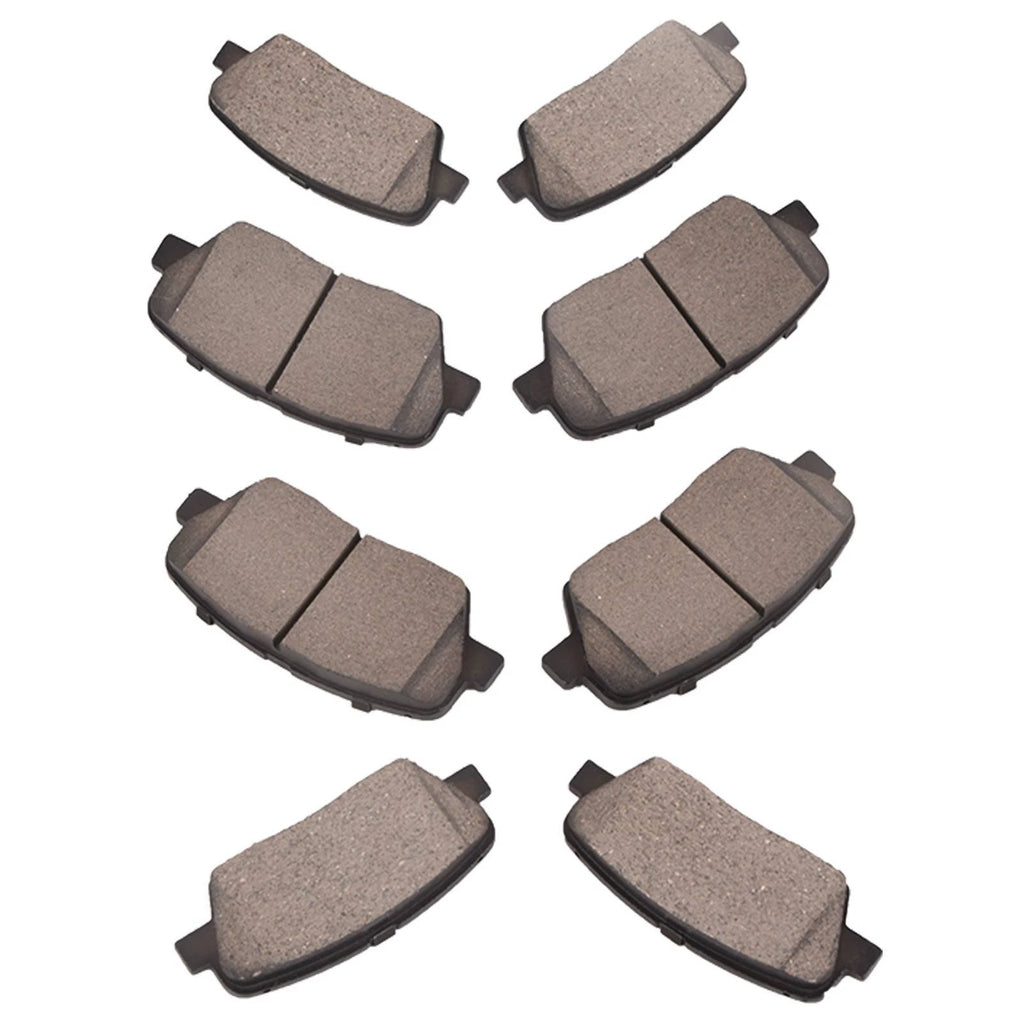 Set of 8 Ceramic Brake Pads for Kia Sorento (2011–2015) & Hyundai Santa Fe Sport (2013–2015)