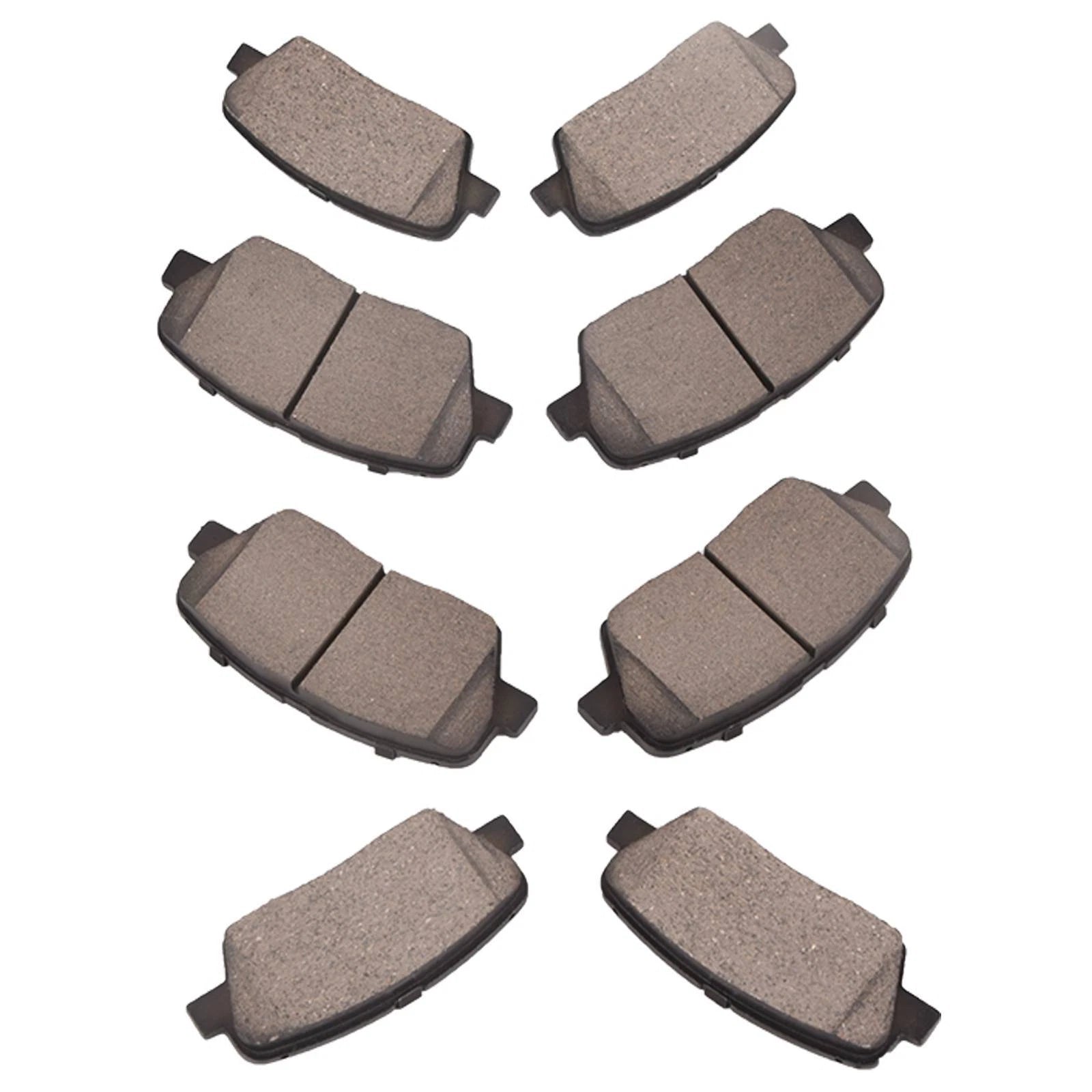 Set of 8 Ceramic Brake Pads for Kia Sorento (2011–2015) & Hyundai Santa Fe Sport (2013–2015)