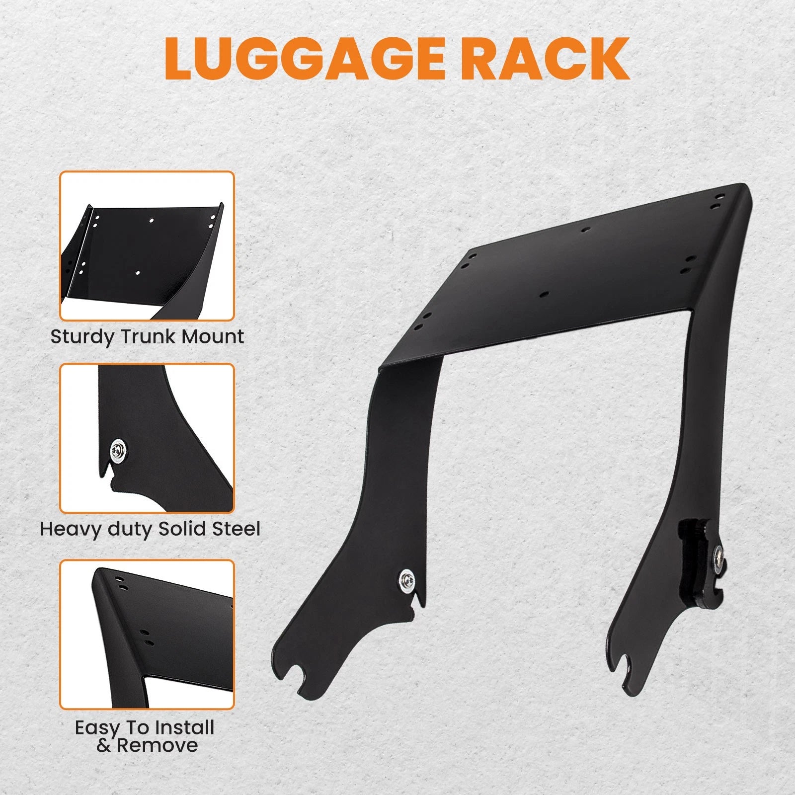 Rear Trunk Mount Bracket for Harley Touring Pack (1997-2008)