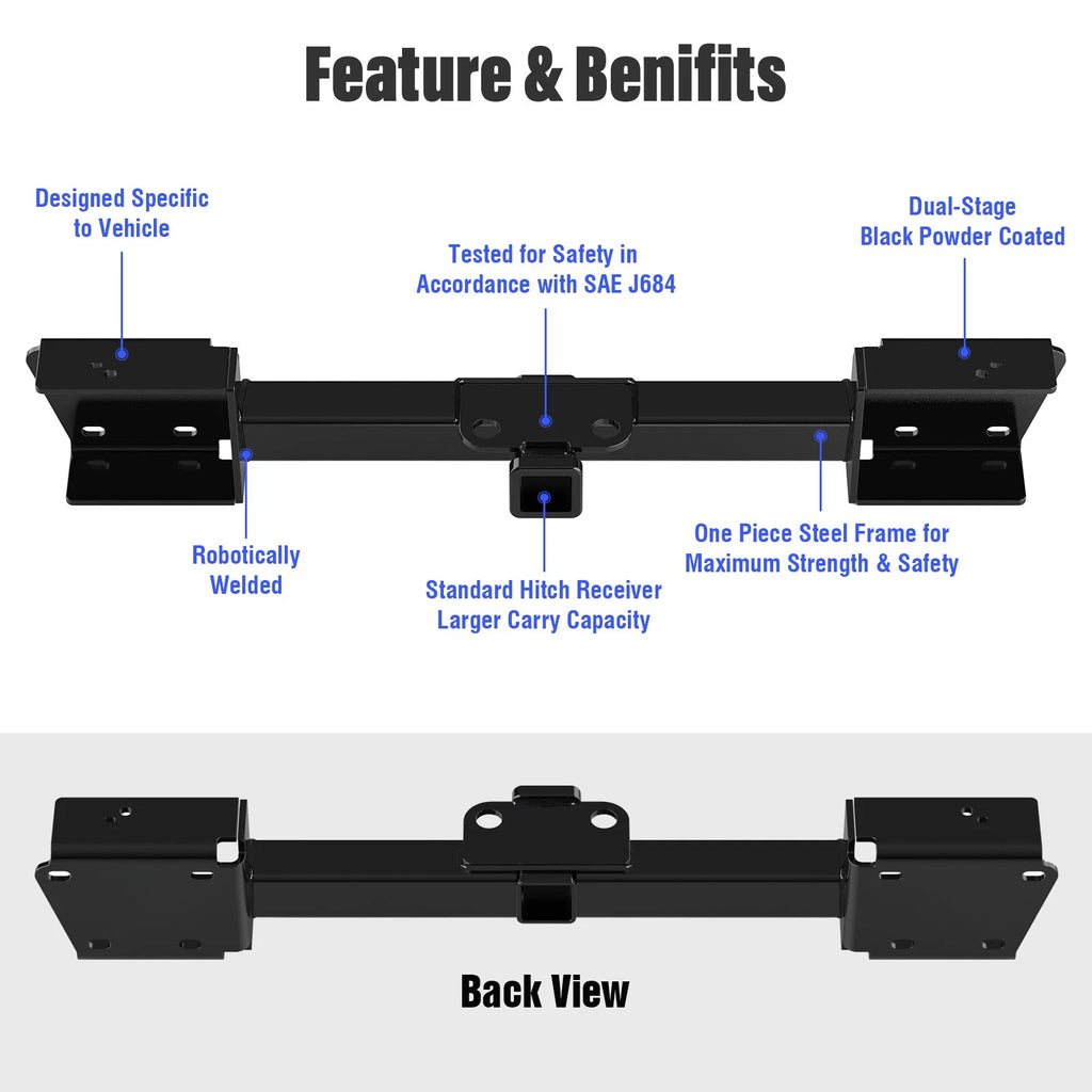 2 Inch Trailer Hitch Receiver for Subaru Ascent (2019-2026)