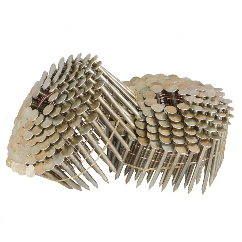 Coil Roofing Nails for Roofing Projects (1-3/4" × 0.12", Galvanized)