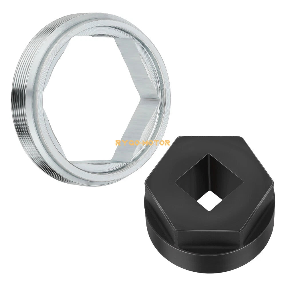Steering Stem Bearing Holder Nut & Tool for Yamaha Big Bear 350 400 (1990–2006)