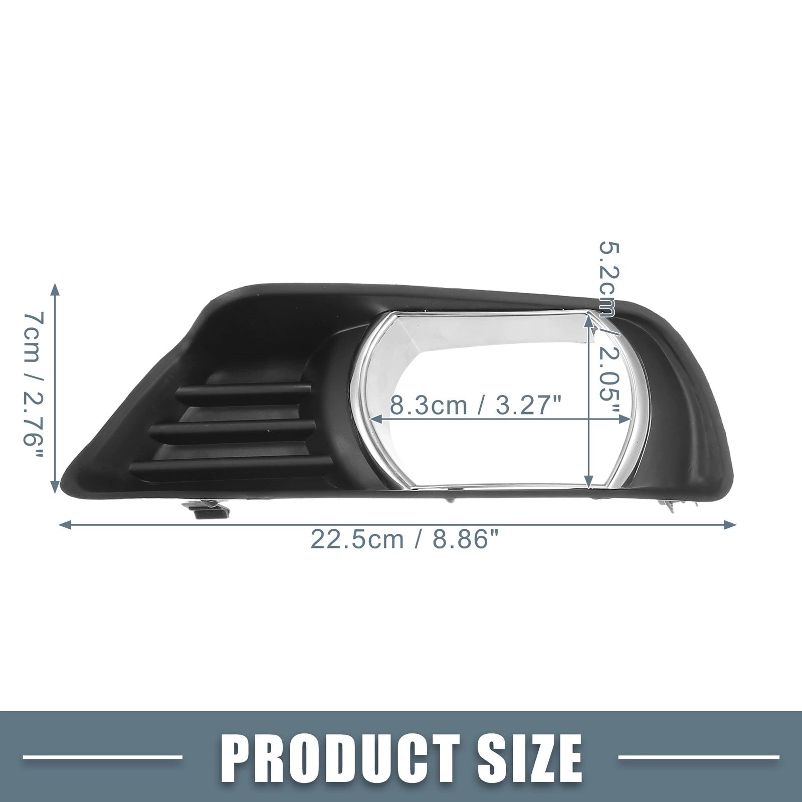 Set of 2 Fog Light Grille Covers for Toyota (NO.5212706040/5212806040)