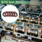 Set of 5 Oil Seal Rotary Shaft Seal FKM Rubber 25x42x6mm