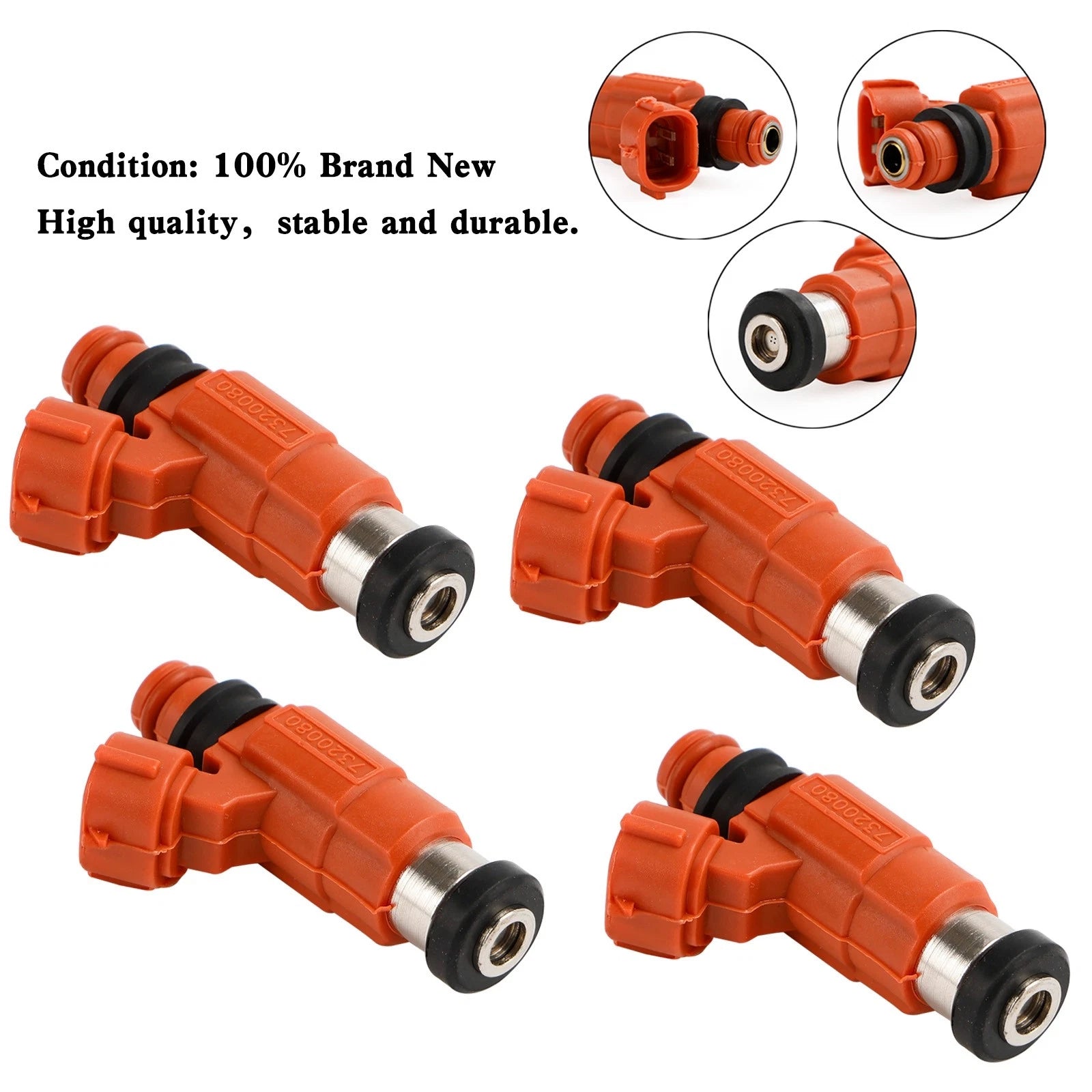 Set of 4 Fuel Injectors INP-784 for Mercury 115 EFI 4 Stroke (2001–2006)