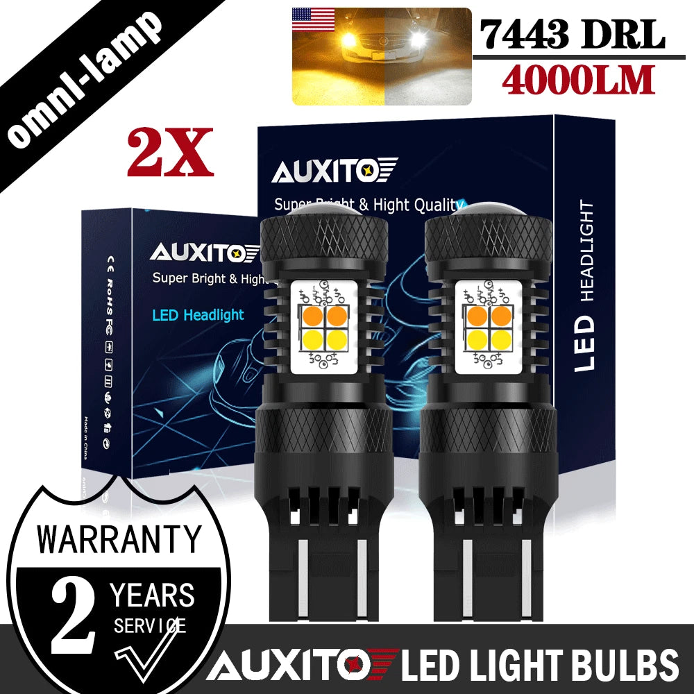 2PC LED Dual Color Switchback Turn Signal Lights for Make Model (YYYY–YYYY)