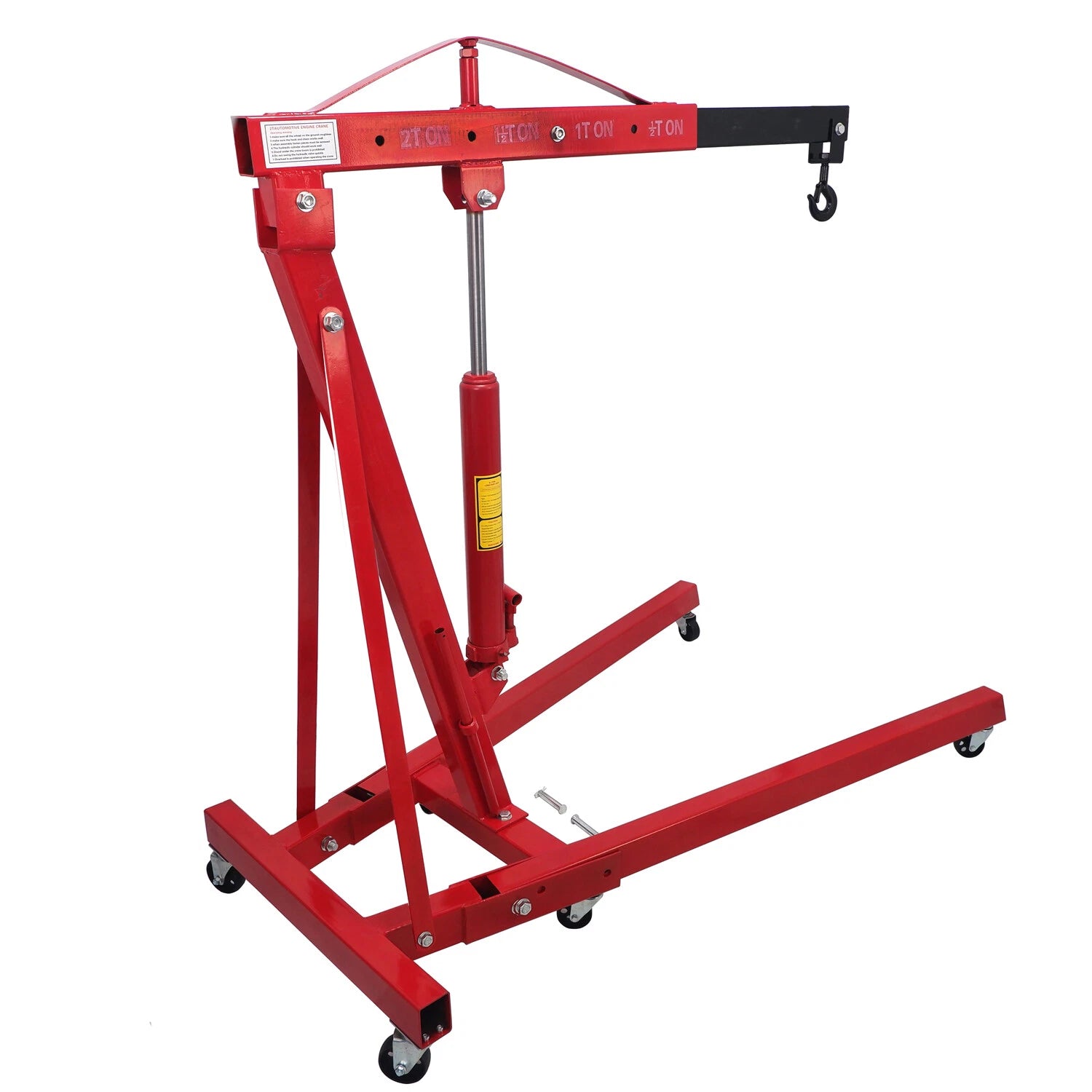 2 Ton Heavy Duty Engine Motor Hoist Cherry Picker Lift for Shop Use