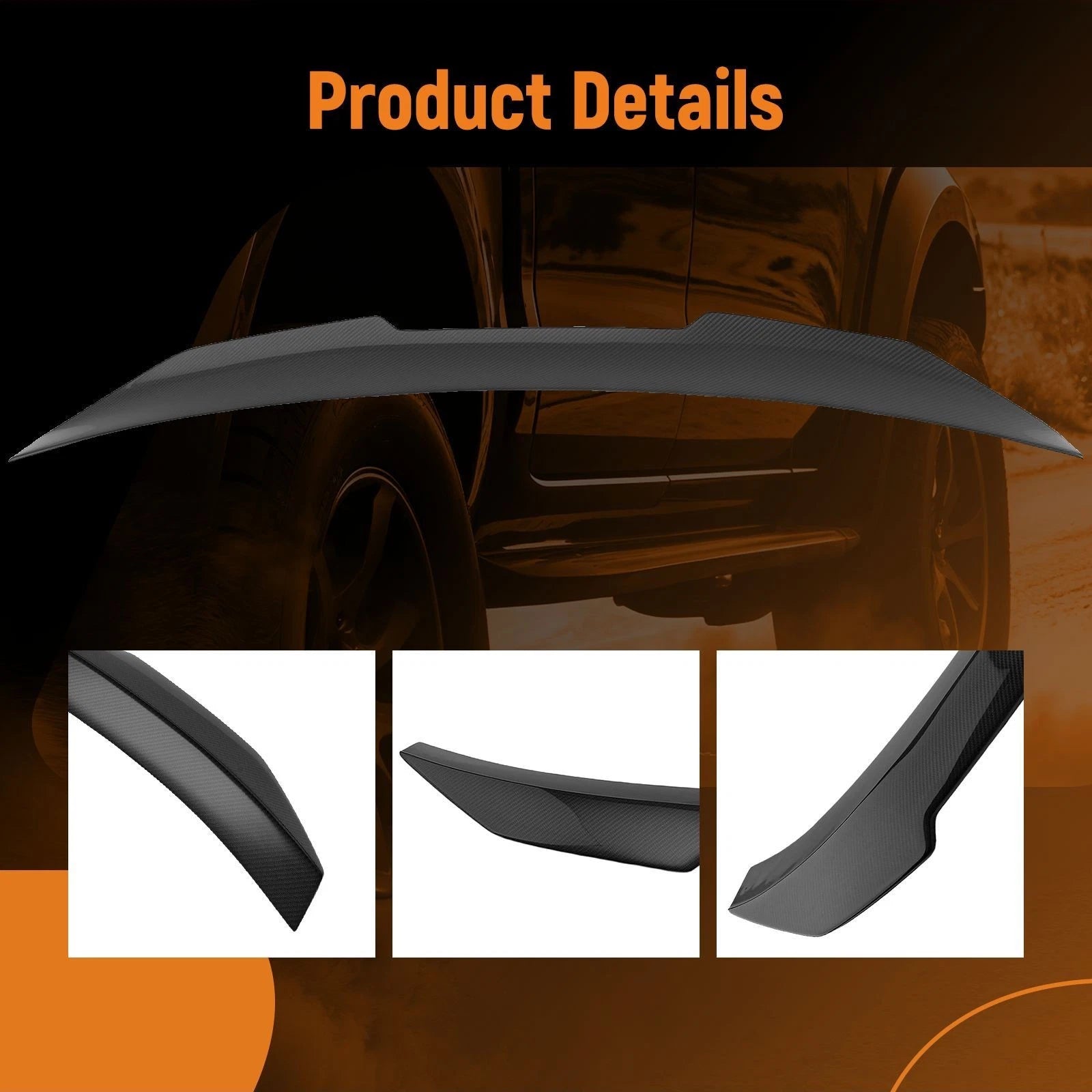 Carbon Fiber Trunk Spoiler for Audi A4 B8.5 (2013–2016)