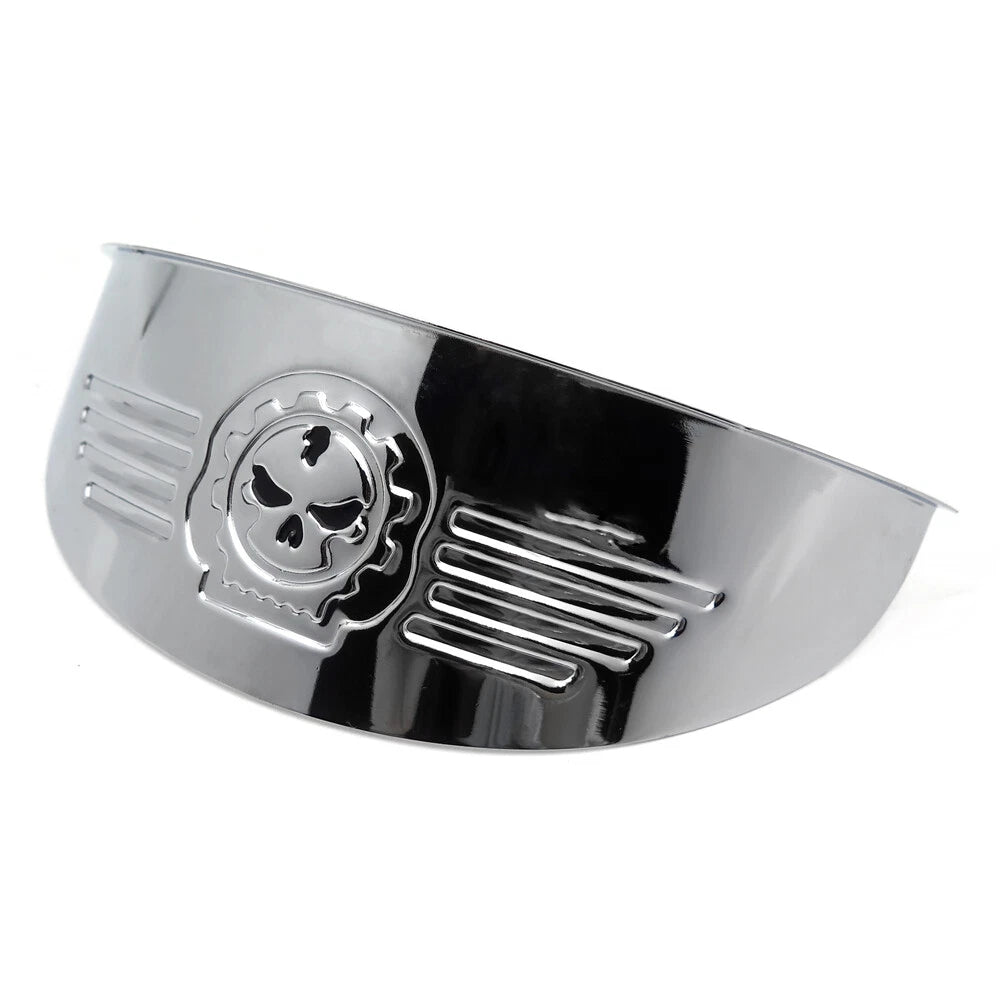 7" Headlight Visor for Harley XL, XLH, FXR, FX (Chrome)