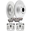 Rear Brake Calipers & Rotors with Ceramic Pads for Honda Element (2003–2011)