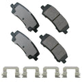 Akebono ProACT Ultra Premium Ceramic Brake Pads for (ACT1810)