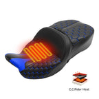Heated Driver Passenger Seat for Harley Electra Tri Glide (2009–2023)