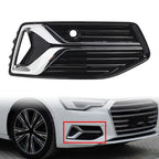 Right Front Fog Light Grille Cover Chrome Trim for Audi A6 S6 C8 (2019–2023)