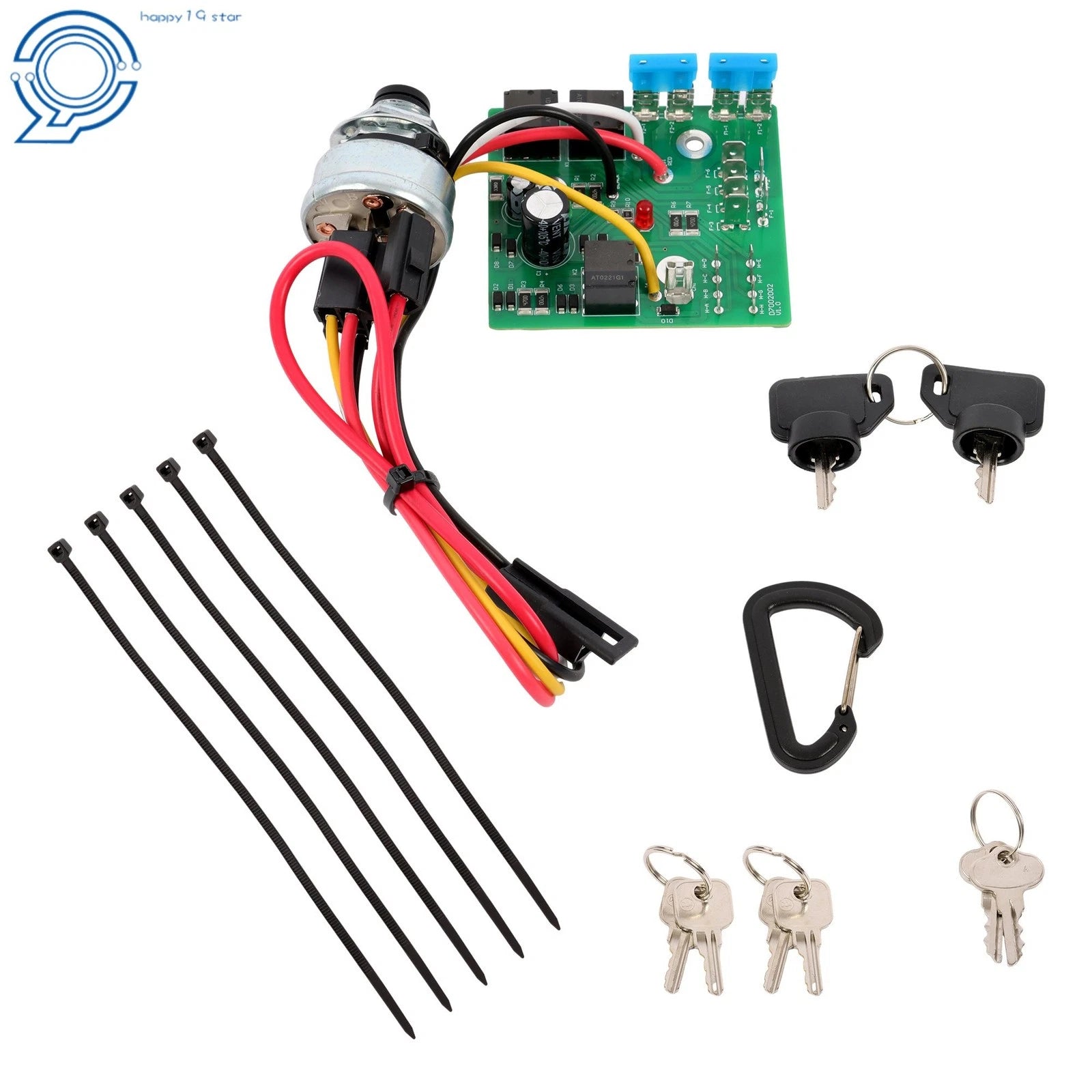 Ignition Key Switch Module for John Deere LX277 LX279 LX280 (AM132500, AM132500U)