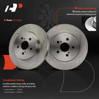 Front Disc Brake Rotors and Ceramic Pads for Toyota Corolla (2019–2022)